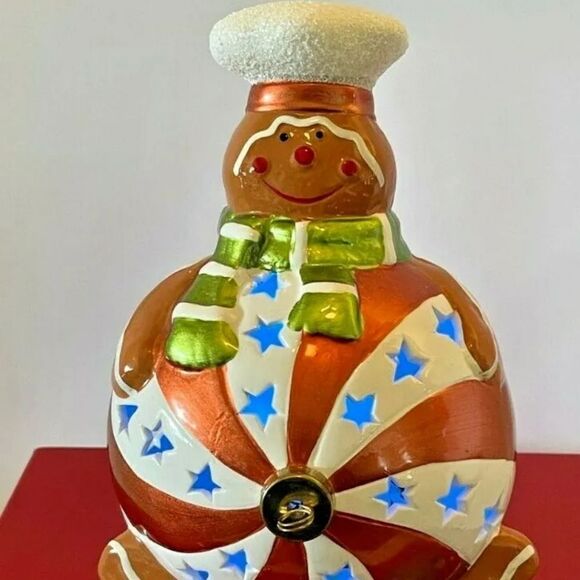 Home Reflections Luminaire Christmas Gingerbread Ornament Flameless Candle W/Box - Picture 12 of 14